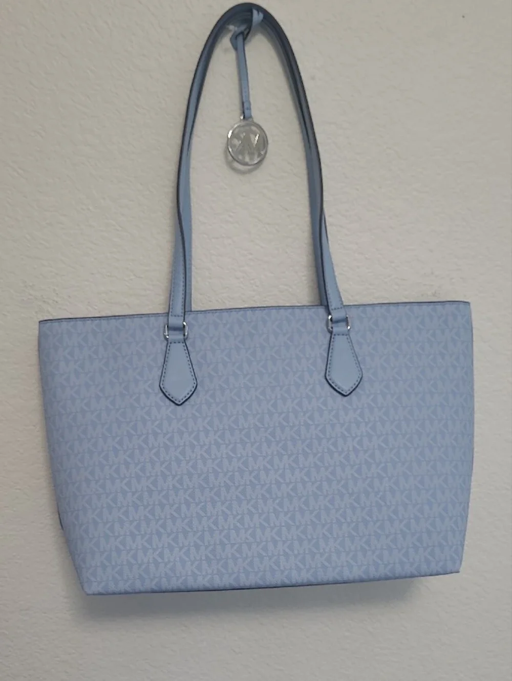 Michael Kors Sheila Tote Bag Ocean Blue Large Designer Shoulder Bag New